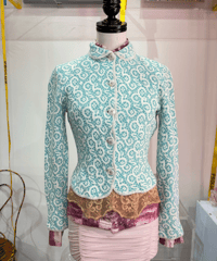 60s JACQUARD KNIT CARDIGAN (TP260955)