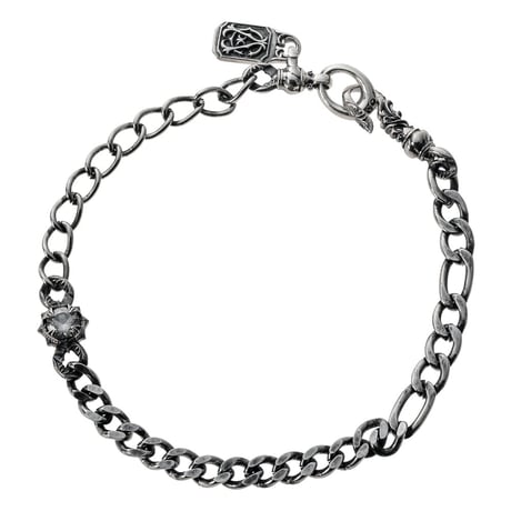 【即納可能！ステンレスアクセサリー】  シルバーアクセントSUS喜平ブレスレット［Artemis Classic］