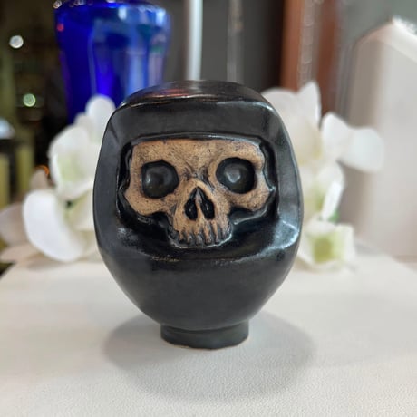 【即納可能！】髑髏達磨[大友窯SKULL]