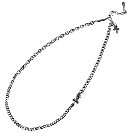 【即納可能！ステンレスアクセサリー】シルバーアクセントSUSクロスネックレス［Artemis Classic］