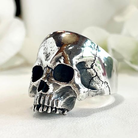 【即納可能サイズ有り！】Human Skull Ring02［SKURANGER］