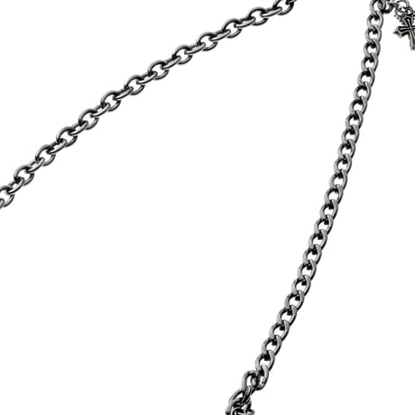 【即納可能！ステンレスアクセサリー】シルバーアクセントSUSクロスネックレス［Artemis Classic］
