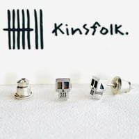 Square Skullピアス［kinsfolk］