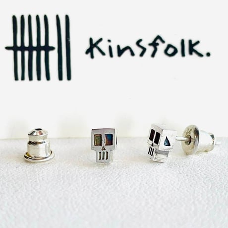 Square Skullピアス［kinsfolk］
