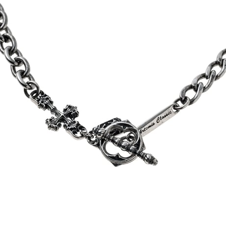 【即納可能！ステンレスアクセサリー】  シルバーアクセントSUSクロスブレスレット［Artemis Classic］