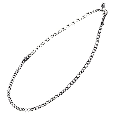 【即納可能！ステンレスアクセサリー】　シルバーアクセントSUS喜平ネックレス　［ Artemis Classic ］