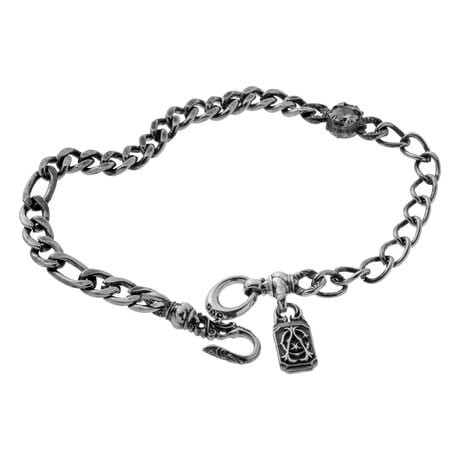 【即納可能！ステンレスアクセサリー】  シルバーアクセントSUS喜平ブレスレット［Artemis Classic］