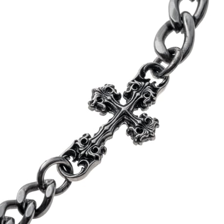 【即納可能！ステンレスアクセサリー】シルバーアクセントSUSクロスネックレス［Artemis Classic］