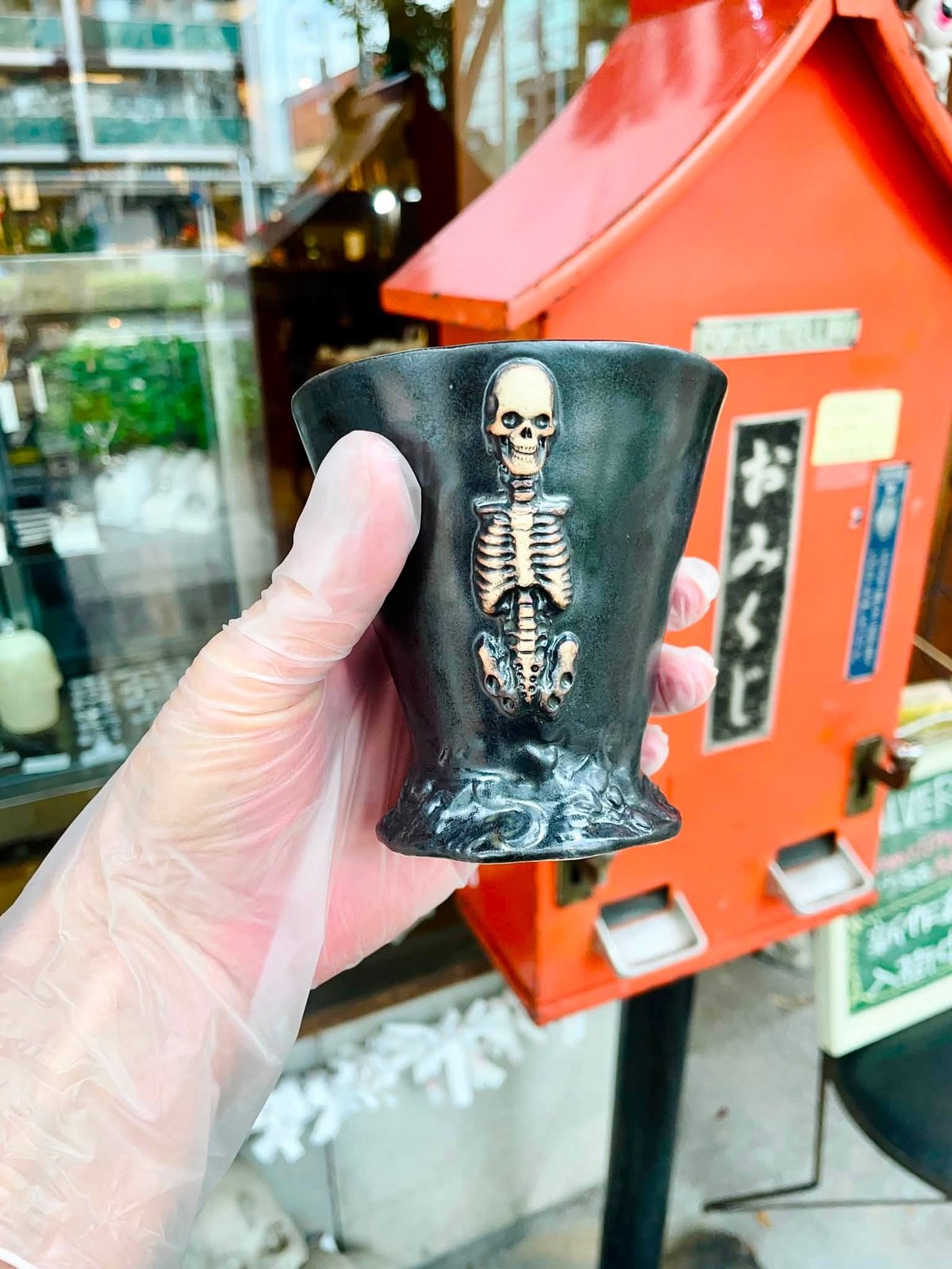 カップ型大ペロ 即納可能！】 アバラカップ ［大友窯SKULL］ | 上州本店 蛇骨堂