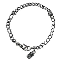 【即納可能！ステンレスアクセサリー】  シルバーアクセントSUS喜平ブレスレット［Artemis Classic］