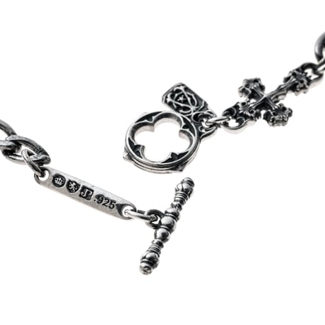 【即納可能！ステンレスアクセサリー】  シルバーアクセントSUSクロスブレスレット［Artemis Classic］