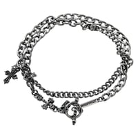 【即納可能！ステンレスアクセサリー】  シルバーアクセントSUSクロスブレスレット［Artemis Classic］