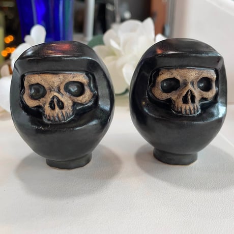 【即納可能！】髑髏達磨[大友窯SKULL]