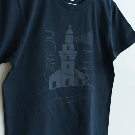 屋久島灯台 Tシャツ（black&black）S~XL【KIANU限定カラー】