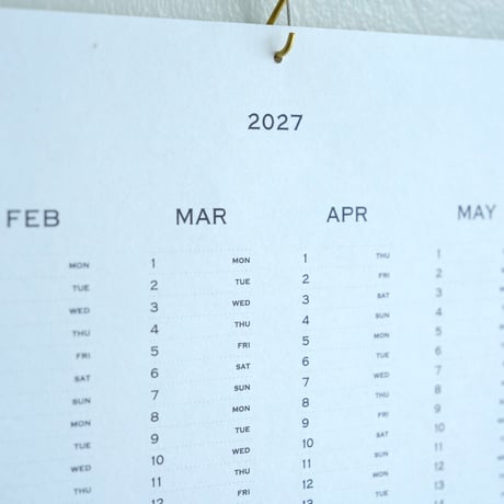 高山活版室 / Calender