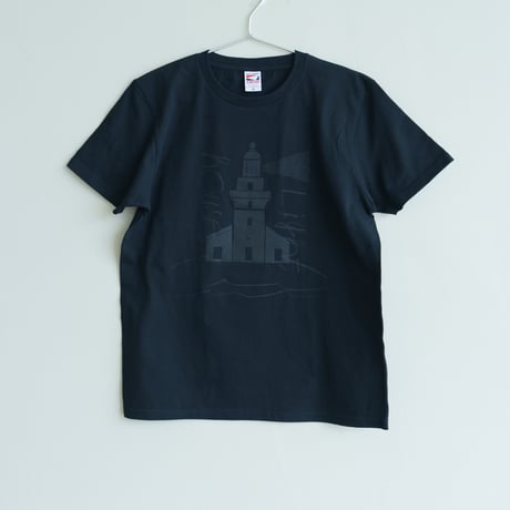 屋久島灯台 Tシャツ（black&black）S~XL【KIANU限定カラー】