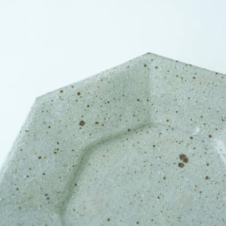 柏井 羊 / 八角皿【寺山釉】Φ19cm