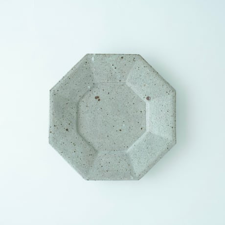 柏井 羊 / 八角皿【寺山釉】Φ19cm