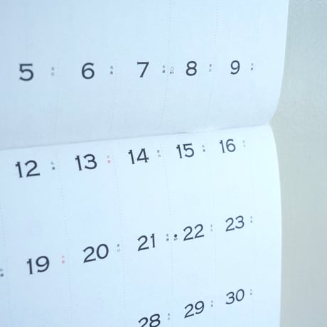 高山活版室 / Calender