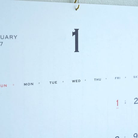 高山活版室 / Calender