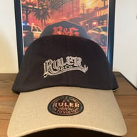 RULER SIGN SCRIPT 2TONE LOWPROFILE スナップバックCAP