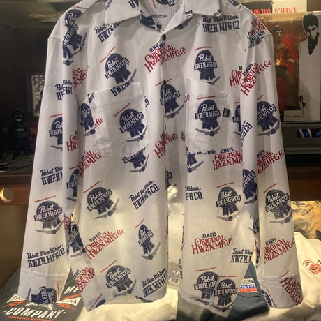 HWZNxPabstBlueRibbon BLUE COLLOR SHIRT