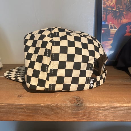 RULER SLUGGER BLOCK CHECKスナップバックCAP
