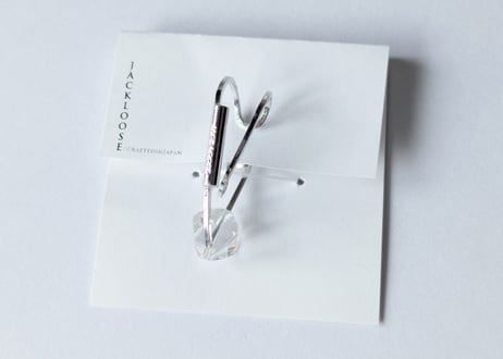 🇯🇵【JACKLOOSE】CRYSTALsilver/彫金イヤカフ