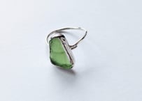🇯🇵【JACKLOOSE】 *green* SEA GLASS/SILVER950リング