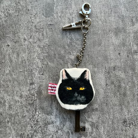 キーケース　黒猫