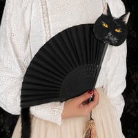 黒猫の扇子
