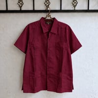 【ご注文日より１年以内にお届け】【受注生産】【半袖】【 ESG-40S-BU】【S/S CUBANA】【BURGUNDY】 【臙脂色】