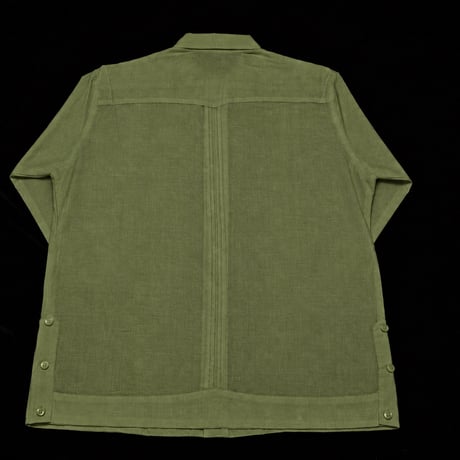 【ご注文日より１年以内にお届け】【受注生産】【長袖】【 ESG-40L-OL】【 L/S GUAYABERA 】【 CUBANA 】【OLIVE】 【オリーブ】