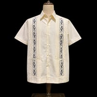 【1月〜2月】【予約商品】【半袖】【 ESG-38S-OFB 】【 S/S GUAYAMISA 】【OFF WHITE x BLACK】 【オフホワイト x 黒】