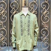 【10月中旬】【予約商品】【長袖】【 ESG-20LP-PSB 】【 REJILLADA CIPRE 】【 POLYESTER 】【 PISTACHIO x BLACK 】