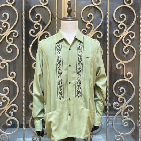 【9月下旬】【予約商品】【長袖】【 ESG-20LP-PSB 】【 REJILLADA CIPRE 】【 POLYESTER 】【 PISTACHIO x BLACK 】