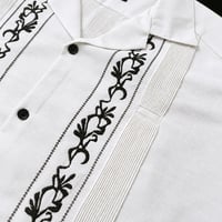 【ご注文日より１年以内にお届け】【受注生産】【ESG-20S-WB】【REJILLADA 】【S/S GUAYABERA】【WHITExBLACK】 【白x黒】