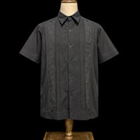 【半袖】【 ESGS-11S-B 】【 S/S GUAYABERA】【BLACK】 【黒】