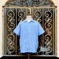 【ご注文日より１年以内にお届け】【受注生産】【半袖】【 ESG-01S-SAW 】【S/S REJILLADA】【SAX x WHITE】 【サックスブルーx 白】