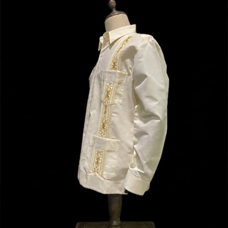【1月〜2月】【予約商品】【長袖】【 ESG-39L-OFG 】【 L/S CUBANA 】【OFF WHITEx GOLD 】 【オフホワイトx金】