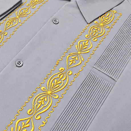 【ご注文日より１年以内にお届け】【受注生産】【長袖】【 ESG-01L-GRG 】【【 REJILLADA 】【 GRAY x GOLD 】【 グレー x 金】
