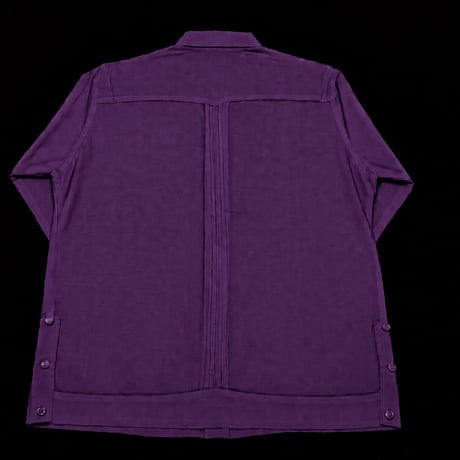 【ご注文日より１年以内にお届け】【受注生産】【長袖】【 ESG-40L-PU】【 L/S GUAYABERA 】【 CUBANA 】【PURPLE】 【紫】