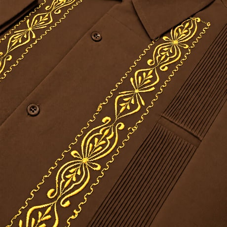 【ご注文日より１年以内にお届け】【受注生産】【長袖】【 ESG-01L-BRG 】【【 REJILLADA 】【 BROWN x GOLD 】【 茶色x 金】