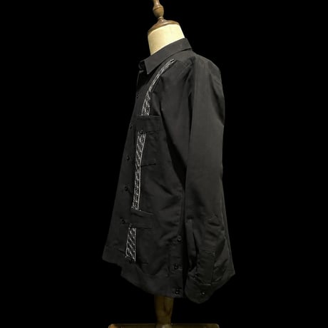 【1月〜2月】【予約商品】【長袖】【 ESGS-13L-BS】【 L/S CUBANA ASA 】【BLACKx SILVER 】 【黒x銀】