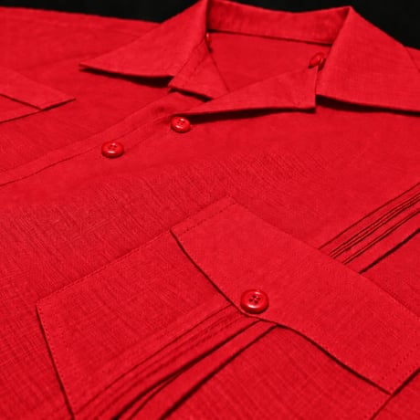 【ご注文日より１年以内にお届け】【受注生産】【半袖】【 ESG-40S-RE】【S/S CUBANA】【RED】 【赤】