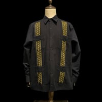 【1月〜2月】【予約商品】【長袖】【 ESGS-13L-BG 】【 L/S CUBANA ASA 】【BLACKx GOLD 】 【黒x金】