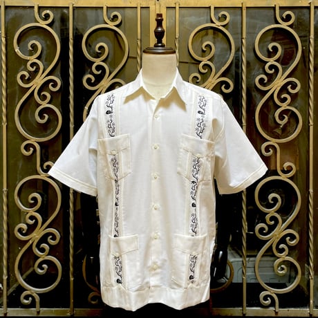 【9月下旬】【予約商品】【半袖】【SHOTA CACTUS】【 ESGS-06S-OFB】【 S/S CUBANA 】【OFF WHITE x BLACK】 【オフホワイト x 黒】