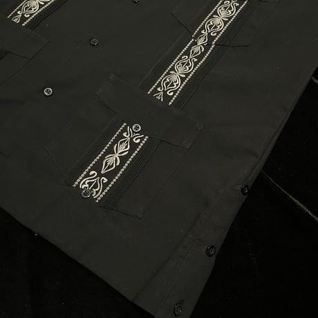 【1月〜2月】【予約商品】【長袖】【 ESG-39L-BS 】【 L/S CUBANA 】【BLACKxSILVER 】 【黒x銀】