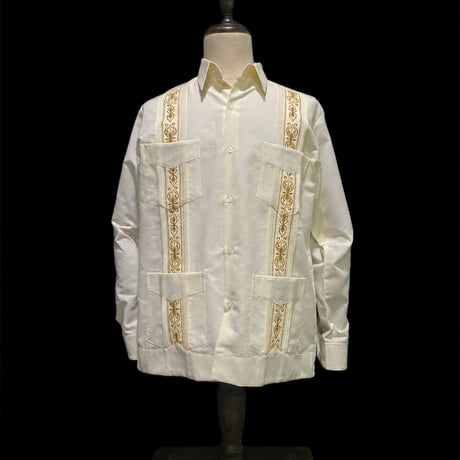【1月〜2月】【予約商品】【長袖】【 ESG-39L-OFG 】【 L/S CUBANA 】【OFF WHITEx GOLD 】 【オフホワイトx金】