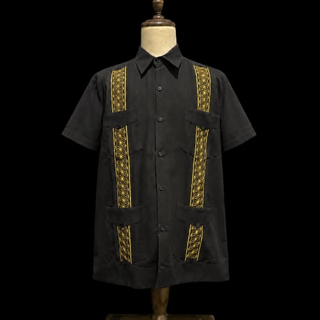 【1月〜2月】【予約商品】【半袖】【 ESGS-13S-BG 】【 S/S CUBANA ASA 】【BLACKx GOLD 】 【黒x金】